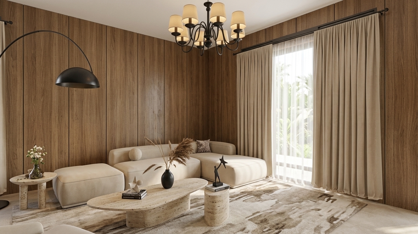 Interior luxury living space